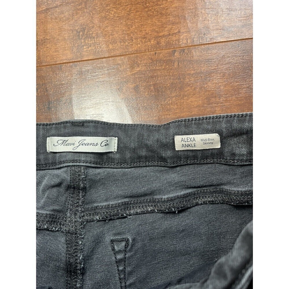 Womens Black Mavi Alexa Ankle Mid Rise Skinny Jeans Size 30 - Picture 2 of 8